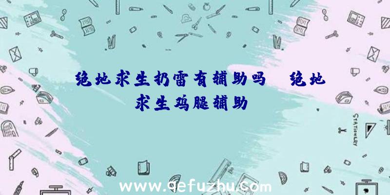 「绝地求生扔雷有辅助吗」|绝地求生鸡腿辅助qq